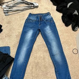 High rise bamboo jeans